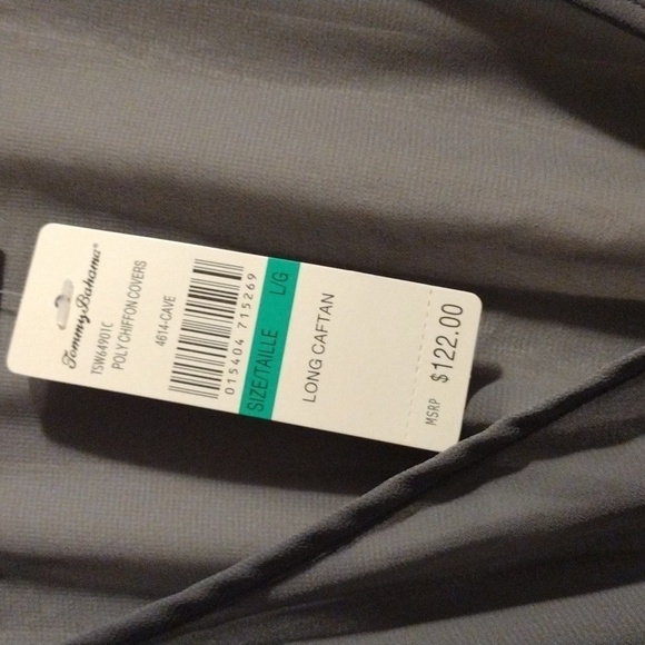 beautiful olive long Tommy Bahama Beach Swim Suit Cover up Large NWT new - Picture 3 of 5